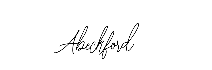 How to make Abeckford name signature. Use Bearetta-2O07w style for creating short signs online. This is the latest handwritten sign. Abeckford signature style 12 images and pictures png