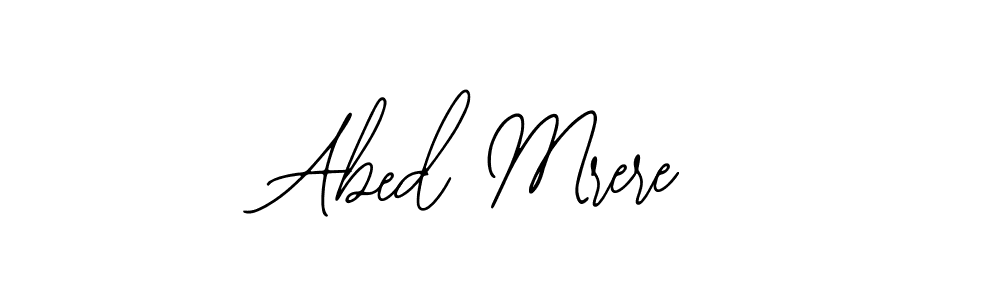 The best way (Bearetta-2O07w) to make a short signature is to pick only two or three words in your name. The name Abed Mrere include a total of six letters. For converting this name. Abed Mrere signature style 12 images and pictures png