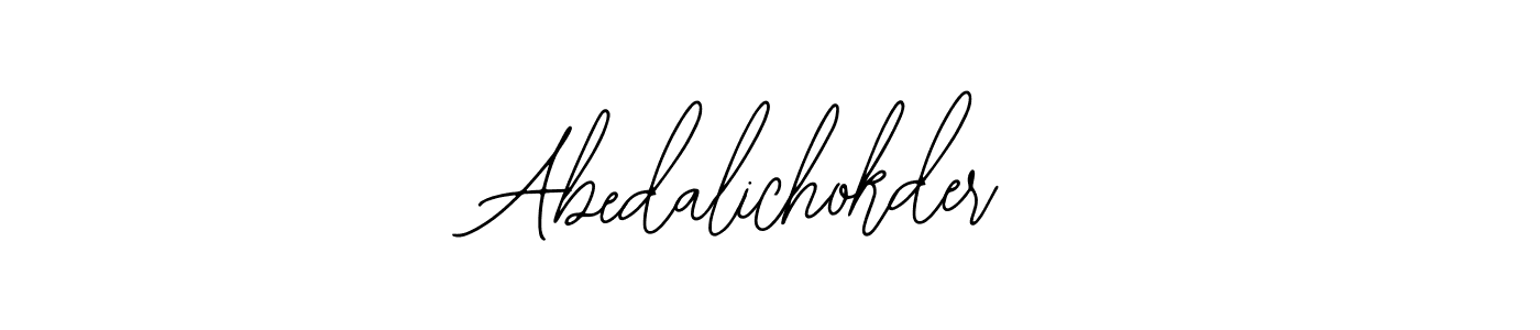 Make a beautiful signature design for name Abedalichokder. With this signature (Bearetta-2O07w) style, you can create a handwritten signature for free. Abedalichokder signature style 12 images and pictures png