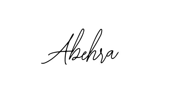 How to make Abehra name signature. Use Bearetta-2O07w style for creating short signs online. This is the latest handwritten sign. Abehra signature style 12 images and pictures png