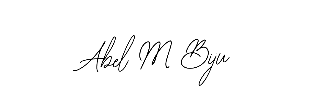 You should practise on your own different ways (Bearetta-2O07w) to write your name (Abel M Biju) in signature. don't let someone else do it for you. Abel M Biju signature style 12 images and pictures png
