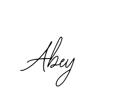 How to make Abey name signature. Use Bearetta-2O07w style for creating short signs online. This is the latest handwritten sign. Abey signature style 12 images and pictures png