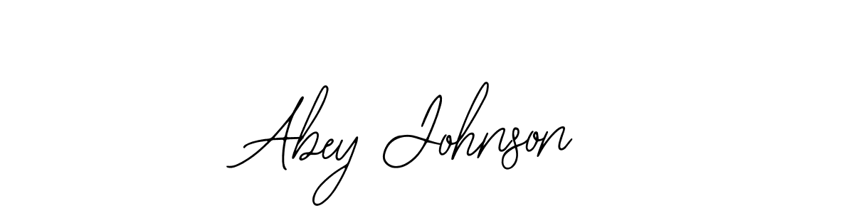 Use a signature maker to create a handwritten signature online. With this signature software, you can design (Bearetta-2O07w) your own signature for name Abey Johnson. Abey Johnson signature style 12 images and pictures png