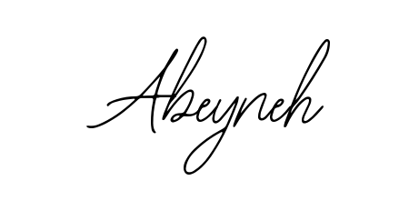 Practice writing Abeyneh with the flow of Bearetta-2O07w lettering. A fantastic source of inspiration for developing your personal signature style. Abeyneh signature style 12 images and pictures png