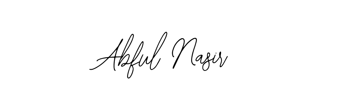 Also You can easily find your signature by using the search form. We will create Abful Nasir name handwritten signature images for you free of cost using Bearetta-2O07w sign style. Abful Nasir signature style 12 images and pictures png