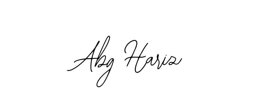 You should practise on your own different ways (Bearetta-2O07w) to write your name (Abg Hariz) in signature. don't let someone else do it for you. Abg Hariz signature style 12 images and pictures png