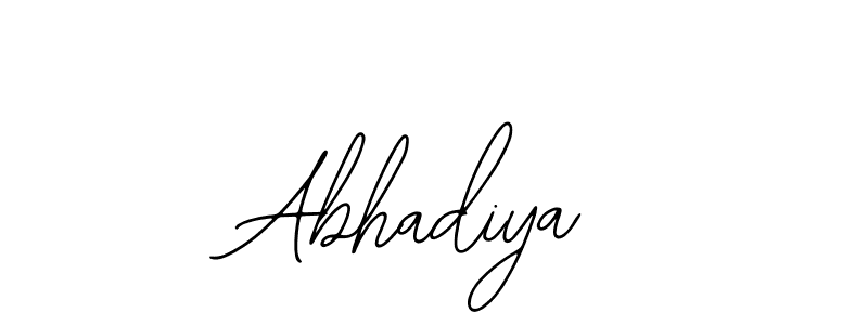Here are the top 10 professional signature styles for the name Abhadiya. These are the best autograph styles you can use for your name. Abhadiya signature style 12 images and pictures png