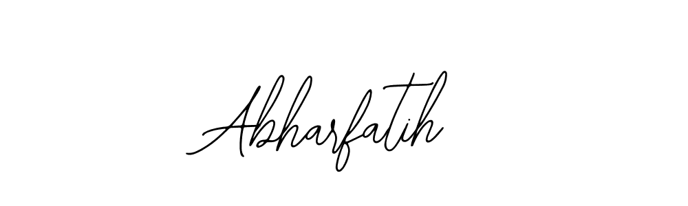 How to make Abharfatih signature? Bearetta-2O07w is a professional autograph style. Create handwritten signature for Abharfatih name. Abharfatih signature style 12 images and pictures png