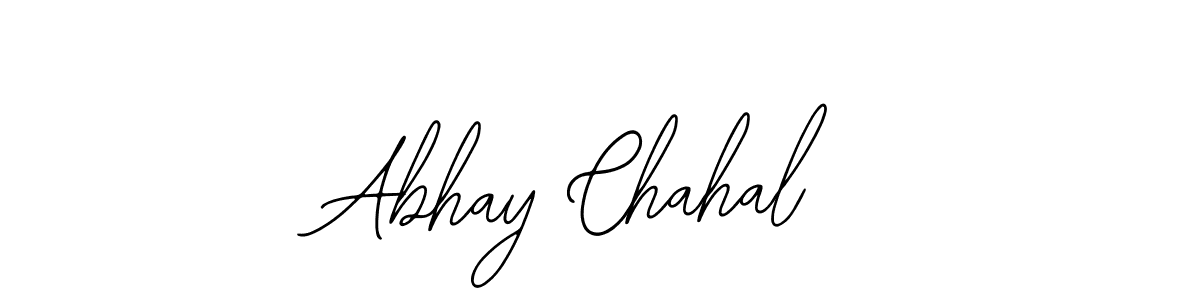 Use a signature maker to create a handwritten signature online. With this signature software, you can design (Bearetta-2O07w) your own signature for name Abhay Chahal. Abhay Chahal signature style 12 images and pictures png