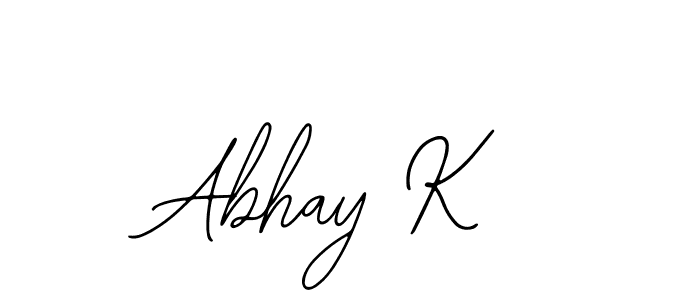 It looks lik you need a new signature style for name Abhay K. Design unique handwritten (Bearetta-2O07w) signature with our free signature maker in just a few clicks. Abhay K signature style 12 images and pictures png