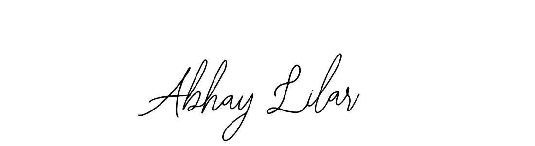 How to make Abhay Lilar name signature. Use Bearetta-2O07w style for creating short signs online. This is the latest handwritten sign. Abhay Lilar signature style 12 images and pictures png