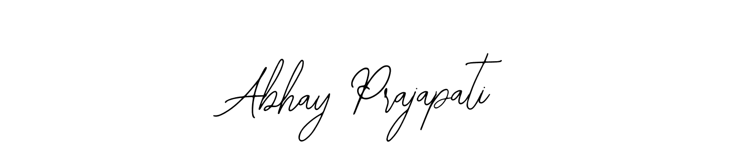 Bearetta-2O07w is a professional signature style that is perfect for those who want to add a touch of class to their signature. It is also a great choice for those who want to make their signature more unique. Get Abhay Prajapati name to fancy signature for free. Abhay Prajapati signature style 12 images and pictures png