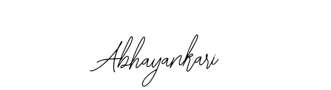 You should practise on your own different ways (Bearetta-2O07w) to write your name (Abhayankari) in signature. don't let someone else do it for you. Abhayankari signature style 12 images and pictures png