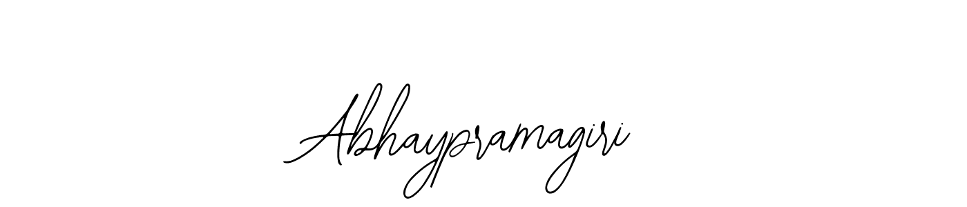 How to make Abhaypramagiri name signature. Use Bearetta-2O07w style for creating short signs online. This is the latest handwritten sign. Abhaypramagiri signature style 12 images and pictures png