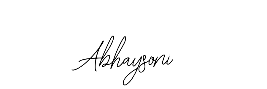 Use a signature maker to create a handwritten signature online. With this signature software, you can design (Bearetta-2O07w) your own signature for name Abhaysoni. Abhaysoni signature style 12 images and pictures png