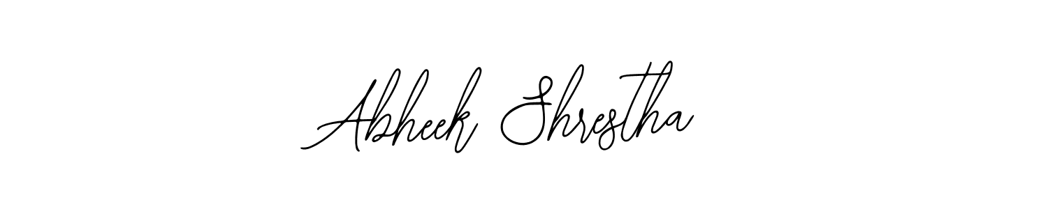 Design your own signature with our free online signature maker. With this signature software, you can create a handwritten (Bearetta-2O07w) signature for name Abheek Shrestha. Abheek Shrestha signature style 12 images and pictures png