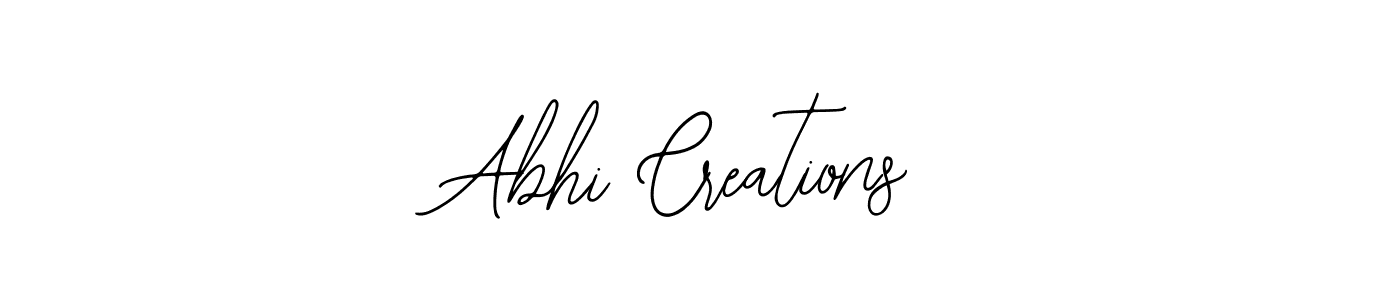 The best way (Bearetta-2O07w) to make a short signature is to pick only two or three words in your name. The name Abhi Creations include a total of six letters. For converting this name. Abhi Creations signature style 12 images and pictures png