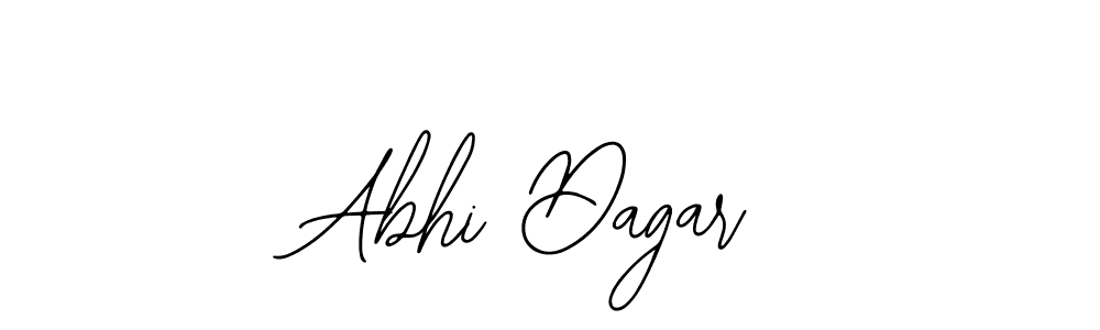 You should practise on your own different ways (Bearetta-2O07w) to write your name (Abhi Dagar) in signature. don't let someone else do it for you. Abhi Dagar signature style 12 images and pictures png