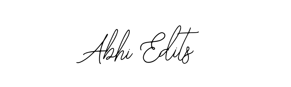 You should practise on your own different ways (Bearetta-2O07w) to write your name (Abhi Edits) in signature. don't let someone else do it for you. Abhi Edits signature style 12 images and pictures png