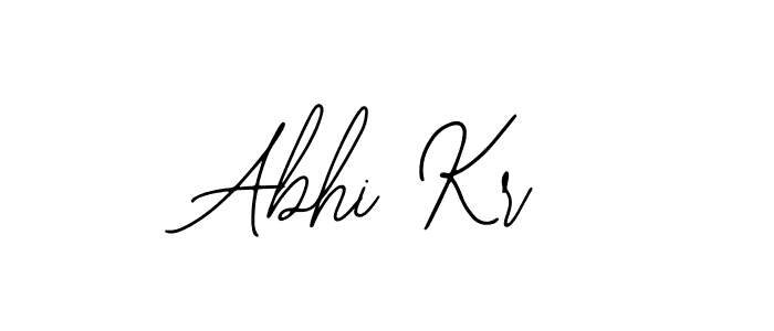 Bearetta-2O07w is a professional signature style that is perfect for those who want to add a touch of class to their signature. It is also a great choice for those who want to make their signature more unique. Get Abhi Kr name to fancy signature for free. Abhi Kr signature style 12 images and pictures png