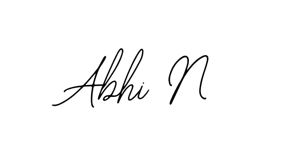 Use a signature maker to create a handwritten signature online. With this signature software, you can design (Bearetta-2O07w) your own signature for name Abhi N. Abhi N signature style 12 images and pictures png