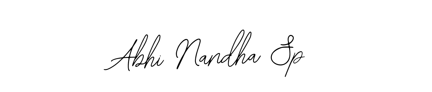 You can use this online signature creator to create a handwritten signature for the name Abhi Nandha Sp. This is the best online autograph maker. Abhi Nandha Sp signature style 12 images and pictures png