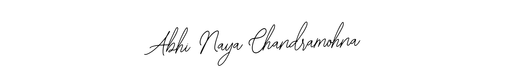 Use a signature maker to create a handwritten signature online. With this signature software, you can design (Bearetta-2O07w) your own signature for name Abhi Naya Chandramohna. Abhi Naya Chandramohna signature style 12 images and pictures png