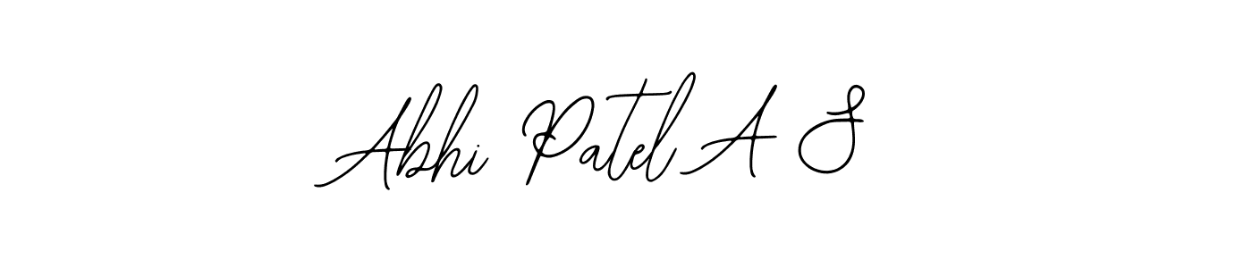 Use a signature maker to create a handwritten signature online. With this signature software, you can design (Bearetta-2O07w) your own signature for name Abhi Patel A S. Abhi Patel A S signature style 12 images and pictures png