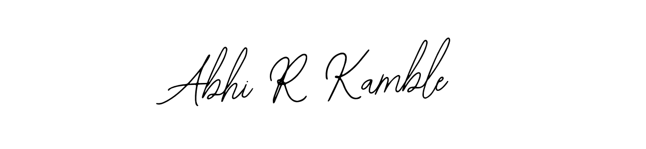 How to make Abhi R Kamble name signature. Use Bearetta-2O07w style for creating short signs online. This is the latest handwritten sign. Abhi R Kamble signature style 12 images and pictures png