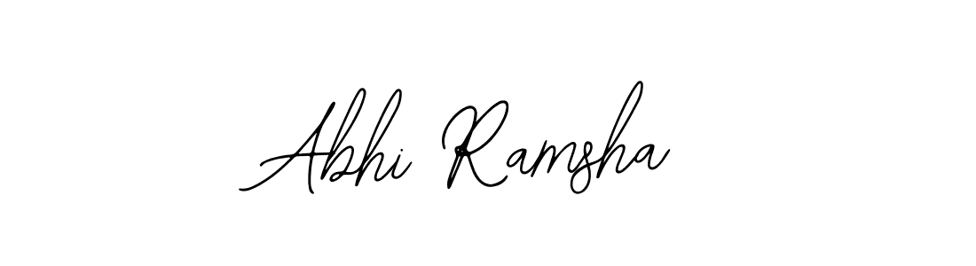 Bearetta-2O07w is a professional signature style that is perfect for those who want to add a touch of class to their signature. It is also a great choice for those who want to make their signature more unique. Get Abhi Ramsha name to fancy signature for free. Abhi Ramsha signature style 12 images and pictures png