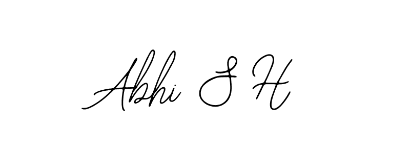 Make a beautiful signature design for name Abhi S H. With this signature (Bearetta-2O07w) style, you can create a handwritten signature for free. Abhi S H signature style 12 images and pictures png