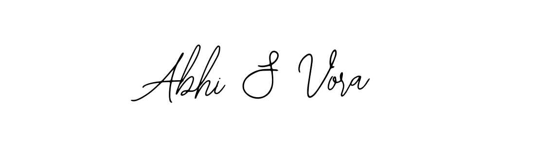 Use a signature maker to create a handwritten signature online. With this signature software, you can design (Bearetta-2O07w) your own signature for name Abhi S Vora. Abhi S Vora signature style 12 images and pictures png