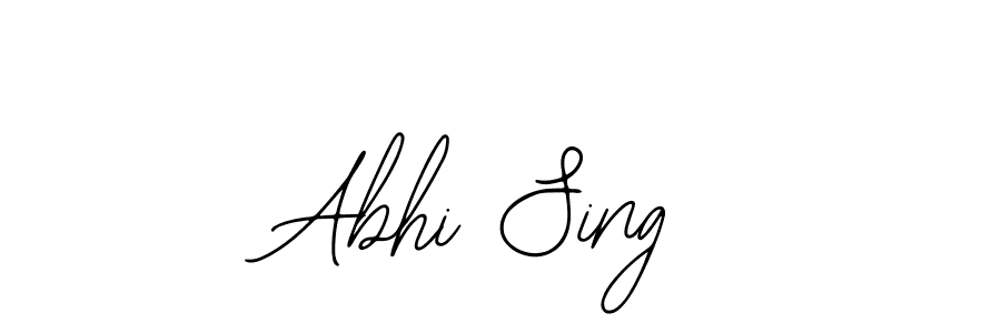 if you are searching for the best signature style for your name Abhi Sing. so please give up your signature search. here we have designed multiple signature styles  using Bearetta-2O07w. Abhi Sing signature style 12 images and pictures png