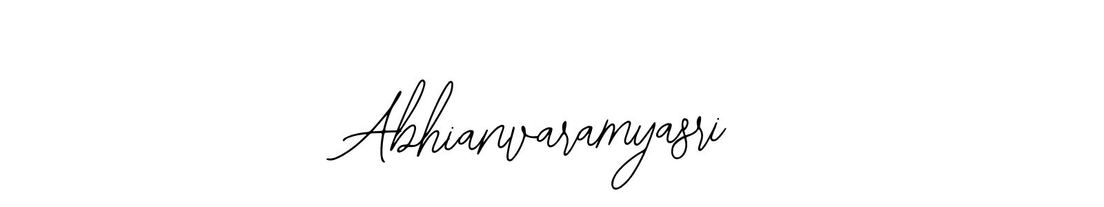Abhianvaramyasri stylish signature style. Best Handwritten Sign (Bearetta-2O07w) for my name. Handwritten Signature Collection Ideas for my name Abhianvaramyasri. Abhianvaramyasri signature style 12 images and pictures png