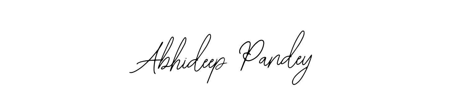 The best way (Bearetta-2O07w) to make a short signature is to pick only two or three words in your name. The name Abhideep Pandey include a total of six letters. For converting this name. Abhideep Pandey signature style 12 images and pictures png