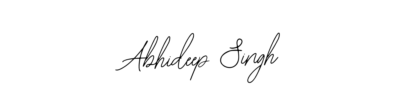 How to make Abhideep Singh name signature. Use Bearetta-2O07w style for creating short signs online. This is the latest handwritten sign. Abhideep Singh signature style 12 images and pictures png