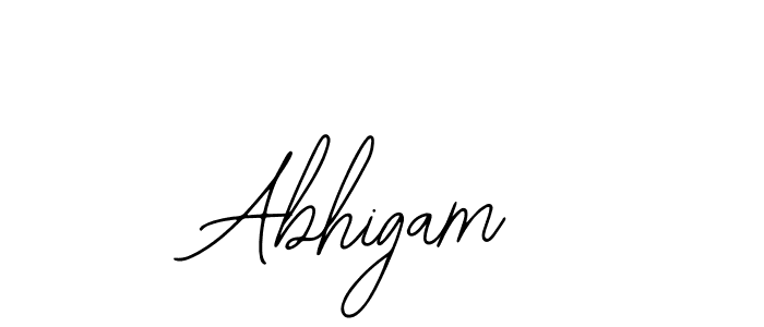 You should practise on your own different ways (Bearetta-2O07w) to write your name (Abhigam) in signature. don't let someone else do it for you. Abhigam signature style 12 images and pictures png