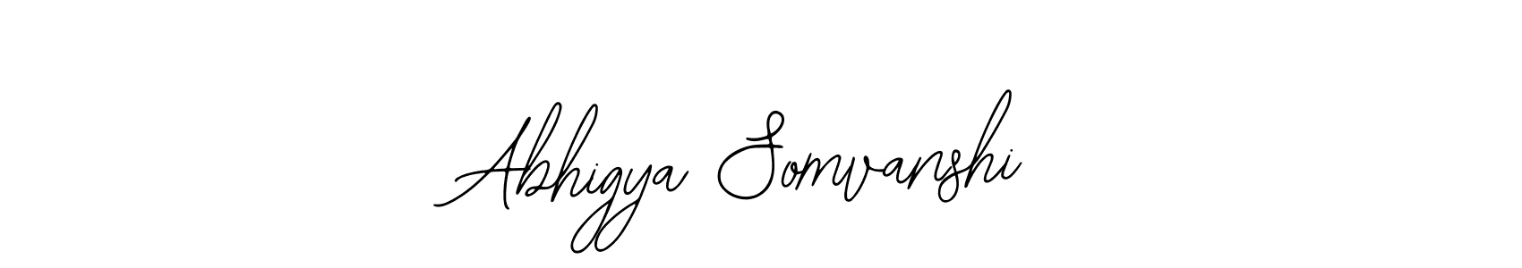 The best way (Bearetta-2O07w) to make a short signature is to pick only two or three words in your name. The name Abhigya Somvanshi include a total of six letters. For converting this name. Abhigya Somvanshi signature style 12 images and pictures png