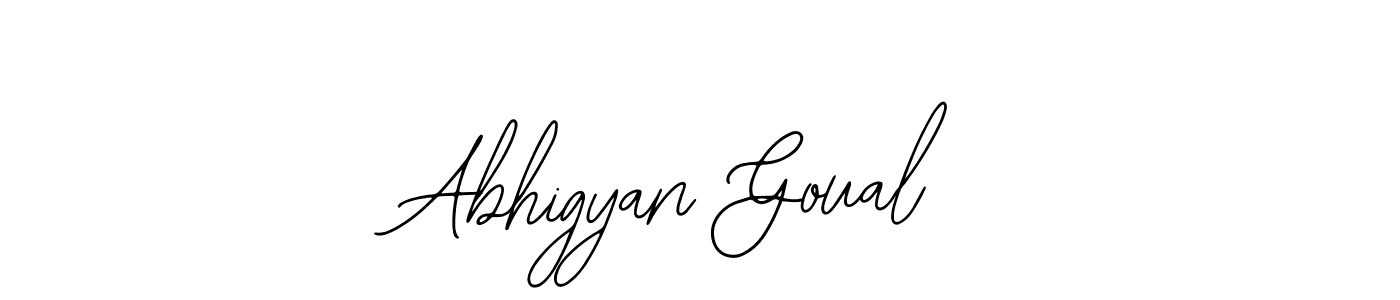 You can use this online signature creator to create a handwritten signature for the name Abhigyan Goual. This is the best online autograph maker. Abhigyan Goual signature style 12 images and pictures png