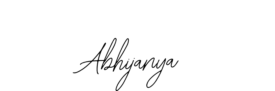 How to make Abhijanya name signature. Use Bearetta-2O07w style for creating short signs online. This is the latest handwritten sign. Abhijanya signature style 12 images and pictures png