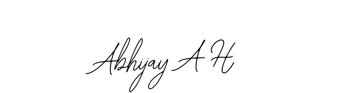 This is the best signature style for the Abhijay A H name. Also you like these signature font (Bearetta-2O07w). Mix name signature. Abhijay A H signature style 12 images and pictures png