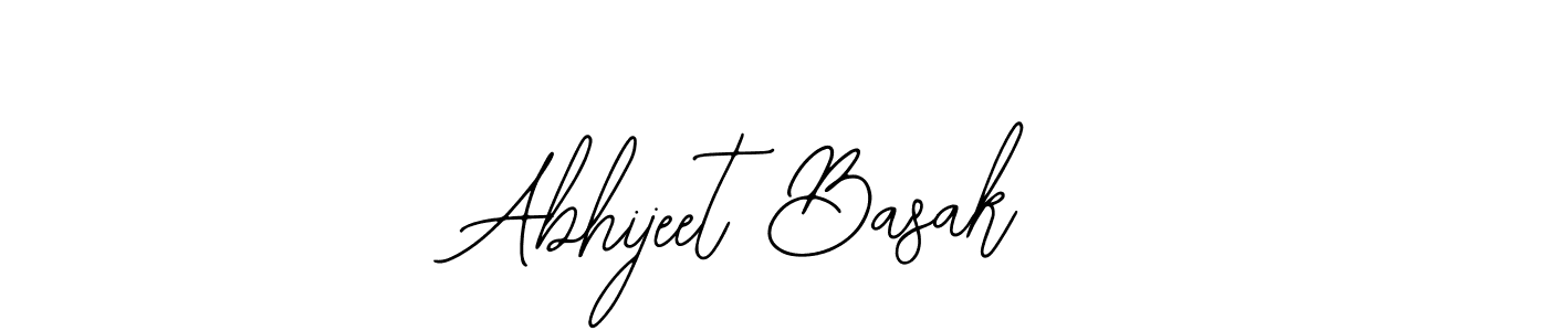 The best way (Bearetta-2O07w) to make a short signature is to pick only two or three words in your name. The name Abhijeet Basak include a total of six letters. For converting this name. Abhijeet Basak signature style 12 images and pictures png
