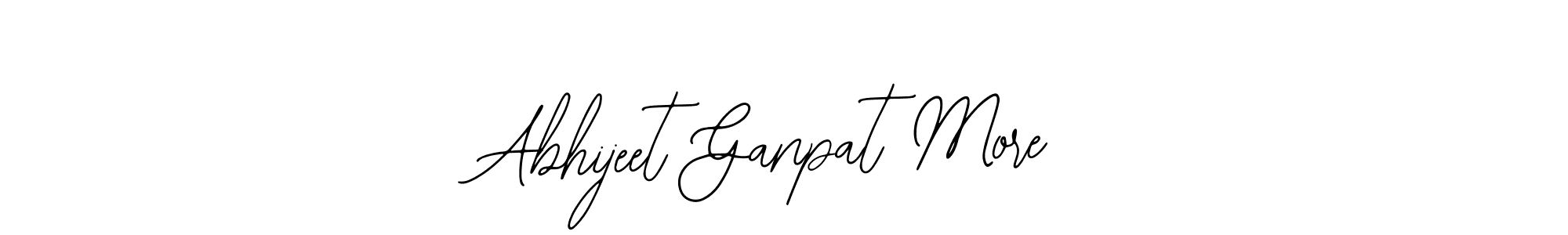 The best way (Bearetta-2O07w) to make a short signature is to pick only two or three words in your name. The name Abhijeet Ganpat More include a total of six letters. For converting this name. Abhijeet Ganpat More signature style 12 images and pictures png