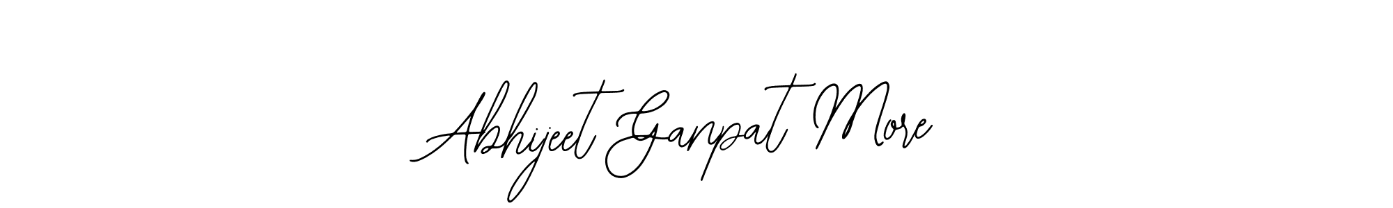 The best way (Bearetta-2O07w) to make a short signature is to pick only two or three words in your name. The name Abhijeet Ganpat More include a total of six letters. For converting this name. Abhijeet Ganpat More signature style 12 images and pictures png