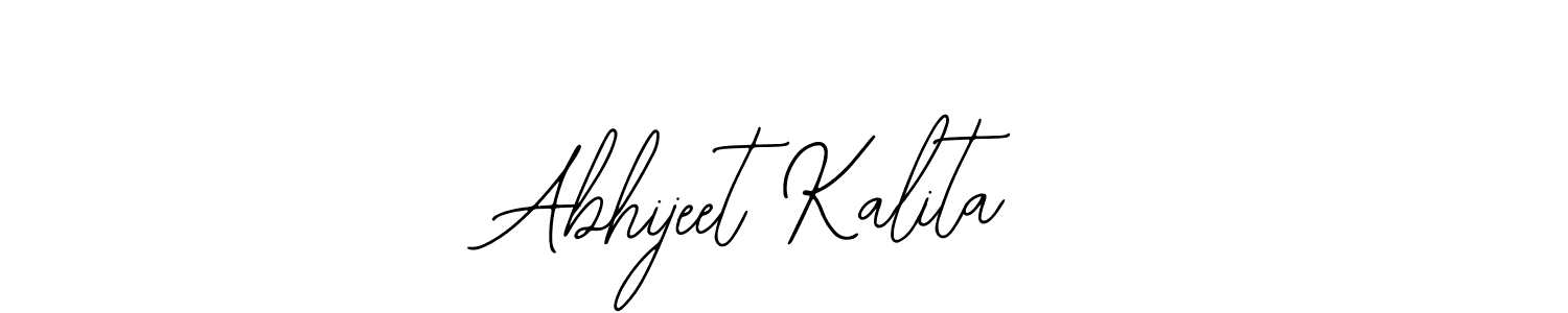 How to make Abhijeet Kalita name signature. Use Bearetta-2O07w style for creating short signs online. This is the latest handwritten sign. Abhijeet Kalita signature style 12 images and pictures png