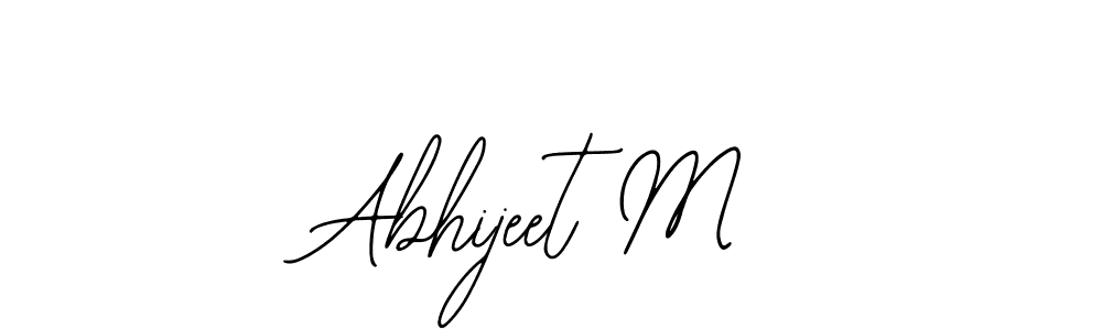The best way (Bearetta-2O07w) to make a short signature is to pick only two or three words in your name. The name Abhijeet M include a total of six letters. For converting this name. Abhijeet M signature style 12 images and pictures png