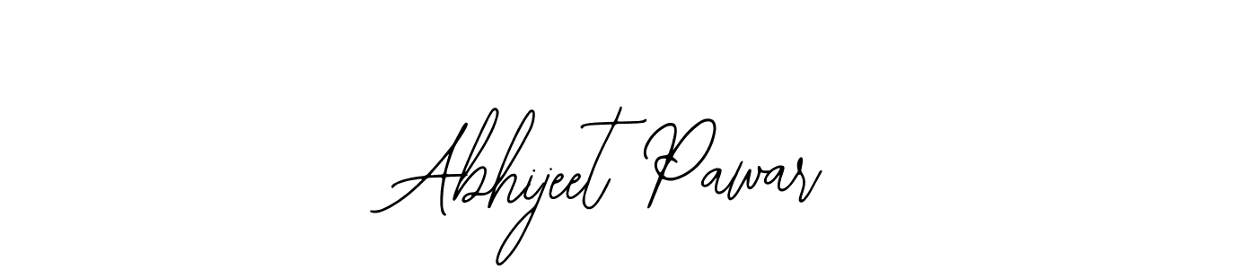 How to make Abhijeet Pawar name signature. Use Bearetta-2O07w style for creating short signs online. This is the latest handwritten sign. Abhijeet Pawar signature style 12 images and pictures png