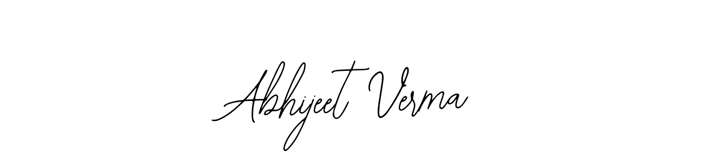 The best way (Bearetta-2O07w) to make a short signature is to pick only two or three words in your name. The name Abhijeet Verma include a total of six letters. For converting this name. Abhijeet Verma signature style 12 images and pictures png