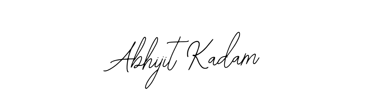 How to make Abhijit Kadam name signature. Use Bearetta-2O07w style for creating short signs online. This is the latest handwritten sign. Abhijit Kadam signature style 12 images and pictures png