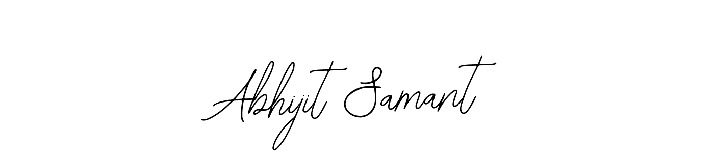Bearetta-2O07w is a professional signature style that is perfect for those who want to add a touch of class to their signature. It is also a great choice for those who want to make their signature more unique. Get Abhijit Samant name to fancy signature for free. Abhijit Samant signature style 12 images and pictures png